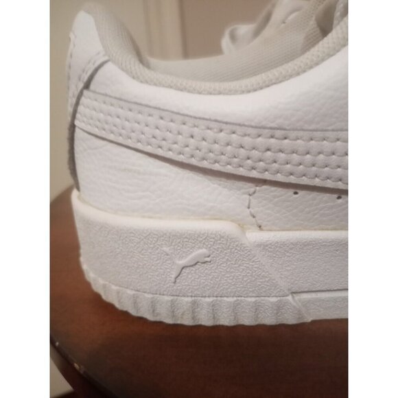Puma Women's Carina 370325-02 White Leather Casual Shoes Sneakers Size 7 - Picture 3 of 15